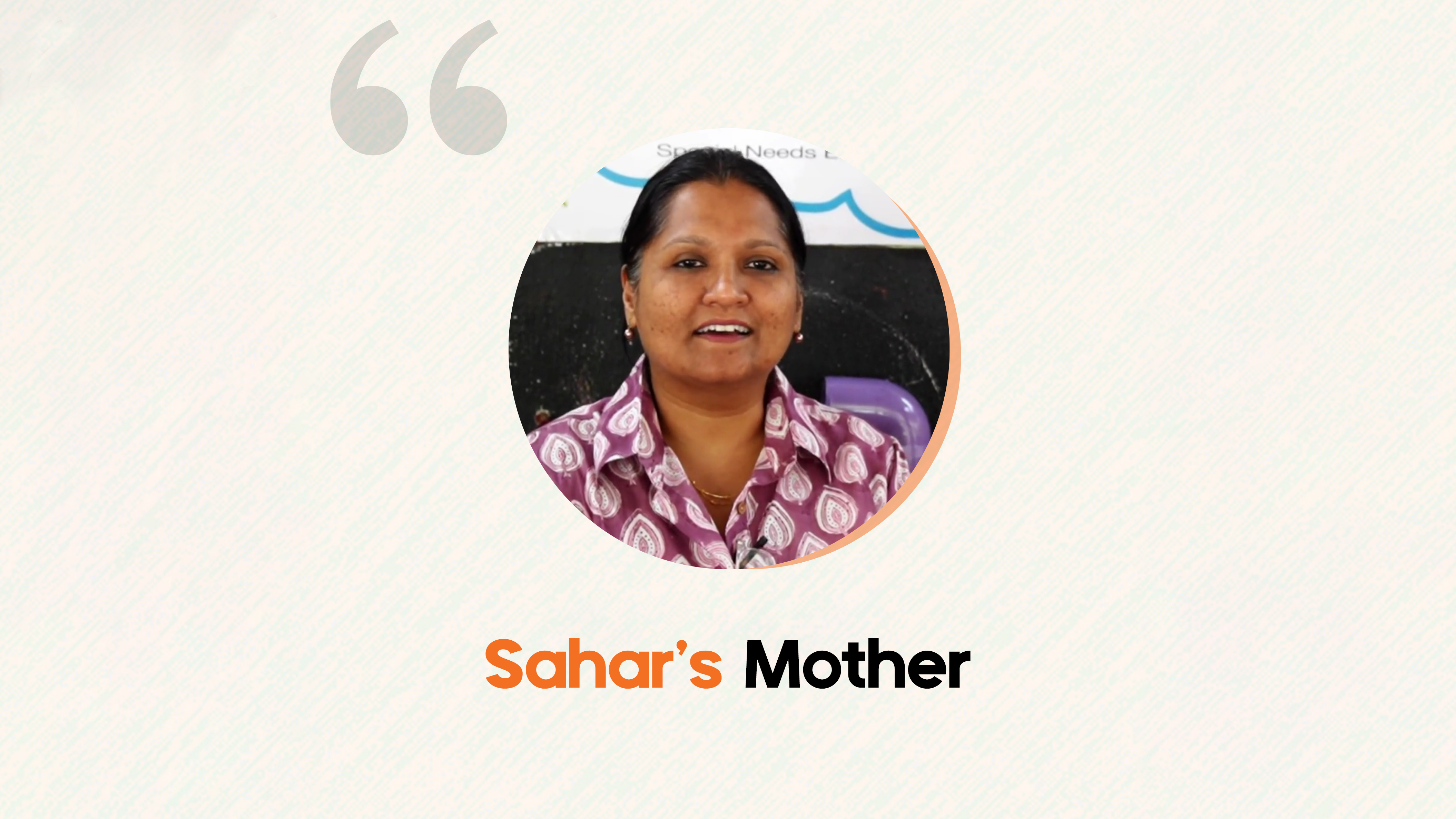 SAHAR'S MOTHER